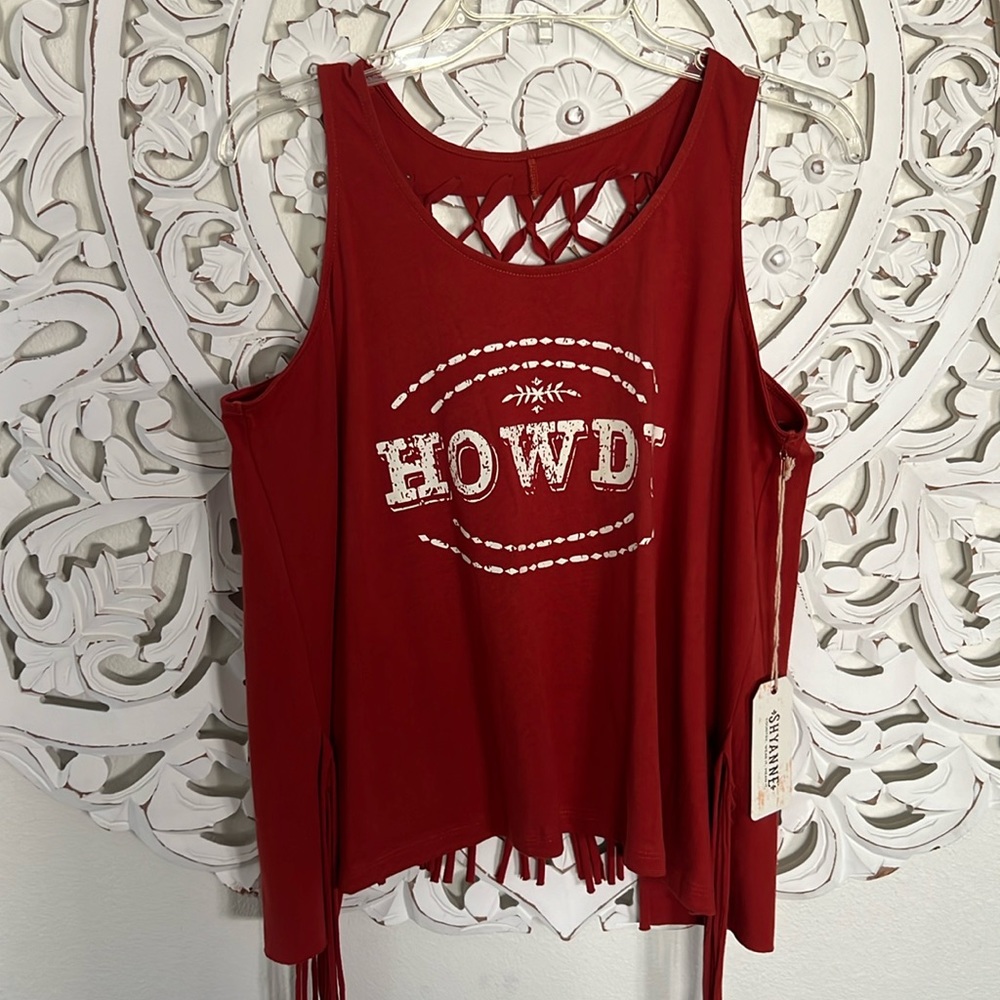 Howdy tank open back